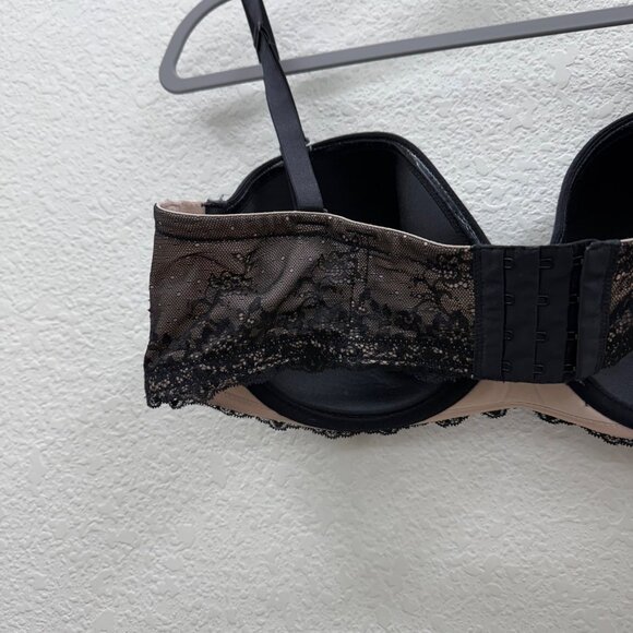 Torrid Black Floral Lace Strapless Bra Womens size 42D - Picture 5 of 6